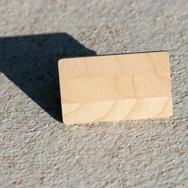 Wooden Visa USB Drive